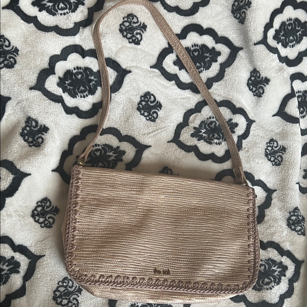 The Sak Light Brown Woven Shoulder Bag
